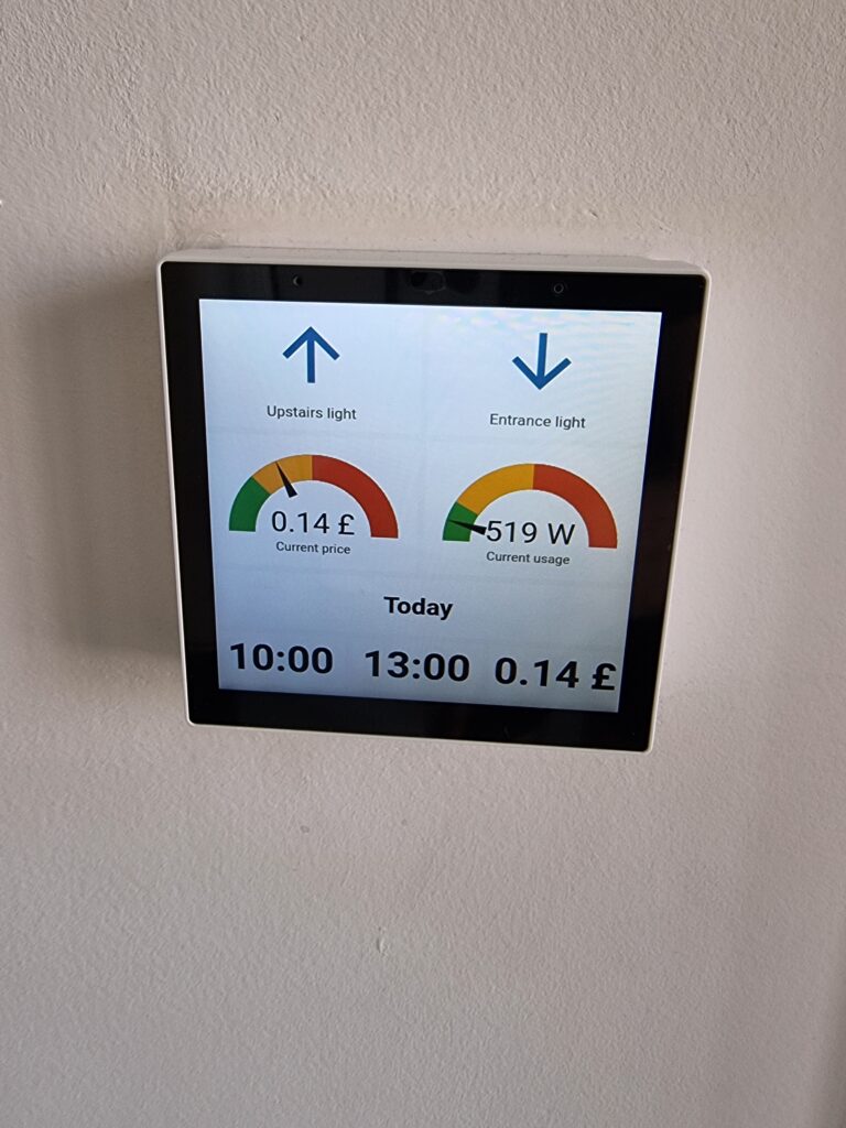 Smart Home - Display with Energy usage